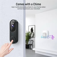 جرس باب ذكي CM28 بتقنية الواي فاي والفيديو (WI-FI...