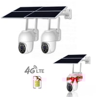 عرض كاميرتين مراقبة شمسية 4G والثالثة هدية + هدية...