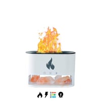 موزع روائح الزيوت العطرية اضاءة داخلية مع اللهب -...