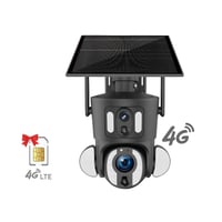 كاميرا طاقة شمسية دقة 4K تعمل بشريحة بيانات 4G - ع...