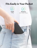 بطارية نحيفة بسعة 10000 ملي امبير بمنفذ USB-C وتقن...