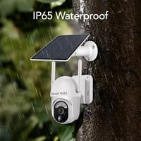 كاميرا مراقبة خارجية 360 درجة بدقة 4MP تعمل بالطاق...