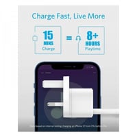 شاحن انكر 20 واط PD بمنفذ USB-C - ابيض
