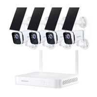 نظام كاميرات المراقبة اللاسلكي بالطاقة الشمسية 4 ك...