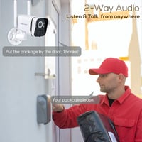 نظام كاميرات المراقبة اللاسلكي بالطاقة الشمسية 4 ك...