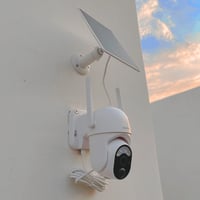 كاميرا مراقبة خارجية 360 درجة بدقة 4MP تعمل بالطاق...
