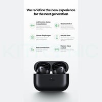 سماعة جيروم T03S برو بخاصية عزل الضجيج ANC- اسود