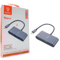 تحويلة ايفون متعددة المداخل 4 في 1 اتش دي- أزرق