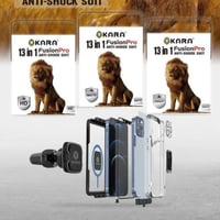 بكج حماية كارا للايفون 14 العادي 13 في 1- شاشة لقا...