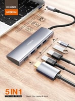 منفذ تايب سي 5 في 1 ماركة موكسوم - سرعة نقل عالية...