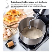 عجانة كهربائية 3 في 1 من الاستانلس ستيل: عجن، تحضي...