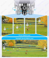 كاميرا طاقة شمسية دقة 4K تعمل بشريحة بيانات 4G - ع...