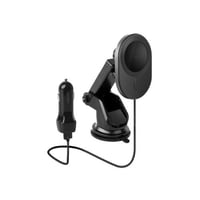 قاعدة تثبيت الجوال مع شاحن سيارة وشاحن لاسلكي 10 و...