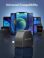 شاحن جداري راف باور 20 واط بمنفذ تايب سي سريع – أس...