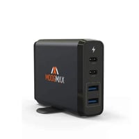 منصة الشحن السريع 4 منافذ بقوة 90 واط من موج ماكس