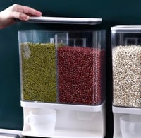 موزع الحبوب المزدوج - 2 قسم - سعة 3 كغ