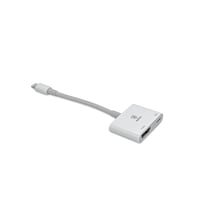 وصلة اتش دي HDMI للايفون مع مدخلين - ابيض