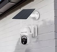 كاميرا مراقبة خارجية 360 درجة بدقة 4MP تعمل بالطاق...