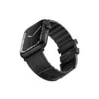 سوار ساعة ابل فيفا مدريد جلد مقاس 42/44/45 - اسود