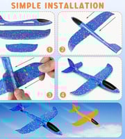 طائرة شراعية من الفوم من قطعتين، طائرة رمي يدوية م...