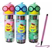 مجموعة أقلام ألوان مائية كرتونية أقلام رسم يدوية أ...