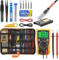 مكواة لحام كهربائية قابلة للتعديل بدرجة حرارة مع ج...