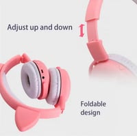 سماعة رأس بتصميم أذني قطة أخضر