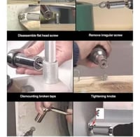 طقم مفاتيح ربط صندوقية عامة مكون من 3 قطع فضي