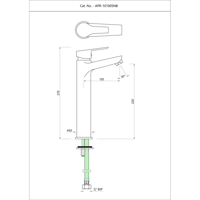 خلاط مغسلة رقبة طويلة