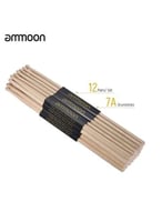 طقم عصا طبل خشبية من 12 زوج