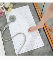 بساط حمام مضاد للانزلاق ابيض