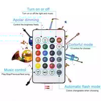 لمبة متعددة الالوان مع سبيكر
