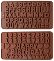 قالب كيك من السيليكون بنمط الحروف الأبجدية للتزيين...