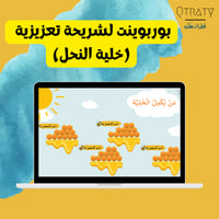 بوربوينت لتعزيز المجموعات بشكل خلية النحل