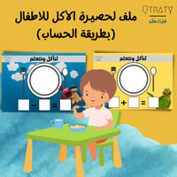 حصيرة الاكل للاطفال بطريقة الحساب من مجموعة افتح ي...