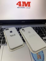 كفر ايفون SE أبيض سليكون White silicone case for i...