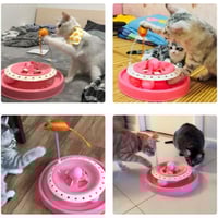 لعبة جديدة تفاعلية للقطط على شكل فأرة قابلة للدورا...