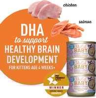 تيكي كات بايبي موس وشرائح الدجاج والسالمون مع كبد...