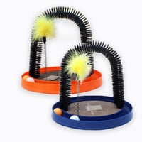 خداشة مدلكة للقطط على شكل قوس مع الكاتنيب