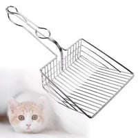 مجرفة فضلات خاصة بالقطط من الفولاذ المقاوم للصدأ