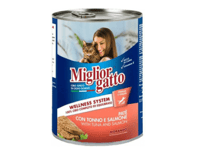 ميجلور طعام رطب للقطط بالتونا والسالمون 400 جرام