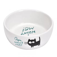 صحن فخار للقطط