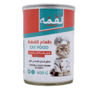 معلبات لقمة قطع الدجاج و البط بالمرق( 400ج )للقطط...