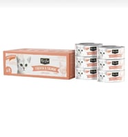 كت كات علب متعددة دجاج منزوع العظم مع السالمون 6×5...