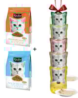 بكج كت كات بريميوم للقطط مغ اظرف كت كات مجاناً