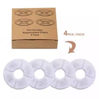 Pet Fountain Filter 4-Pack - طقم فلاتر نافورة مياه...