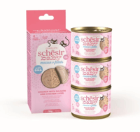 شيزر كيتن طعام رطب مهرووس بالدجاج والسلمون مجموعة...