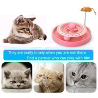 لعبة جديدة تفاعلية للقطط على شكل فأرة قابلة للدورا...