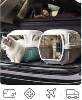 قفص تنقل للقطط باب حديد بالقفل