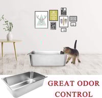 صندوق فضلات من الفولاذ المقاوم للصدأ, سطح أملس غير...